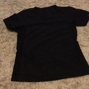 Cherokee Workwear Scrub Top. Black. Small.